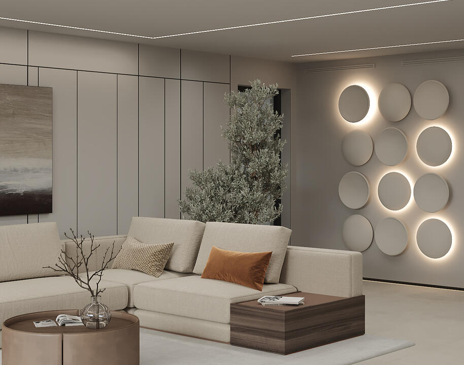 Game room with comfortable sofa bed